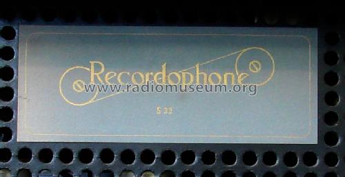Recordophone S33 ; Lorenz; Berlin, (ID = 1199502) Radio