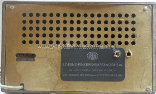 S49; Lorenz; Berlin, (ID = 943362) Radio