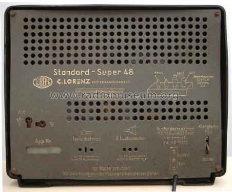 Standard-Super 48W; Lorenz; Berlin, (ID = 100385) Radio