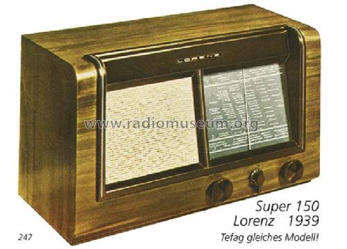 Super 150A/I; Lorenz; Berlin, (ID = 422) Radio