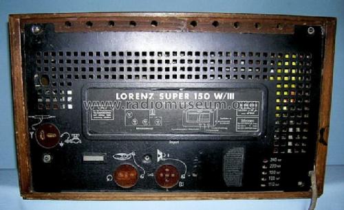 Super 150W/III; Lorenz; Berlin, (ID = 574165) Radio