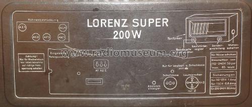 Super 200W; Lorenz; Berlin, (ID = 2024405) Radio