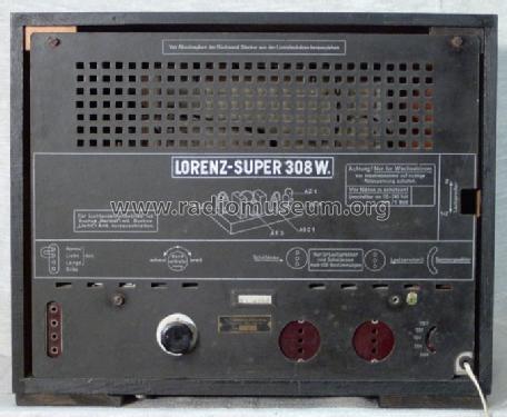 Super 308W; Lorenz; Berlin, (ID = 281325) Radio
