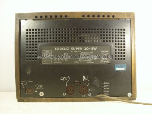Super 30W/II ; Lorenz; Berlin, (ID = 3255727) Radio