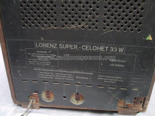 Super-Celohet 33W; Lorenz; Berlin, (ID = 29971) Radio