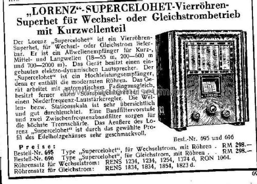 Supercelohet G; Lorenz; Berlin, (ID = 1312311) Radio