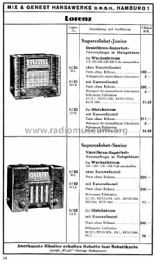 Supercelohet Senior KG; Lorenz; Berlin, (ID = 1580124) Radio