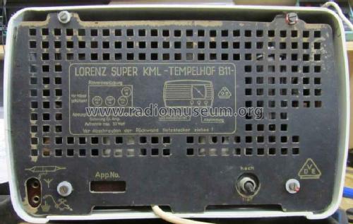 Tempelhof I B11; Lorenz; Berlin, (ID = 1432965) Radio