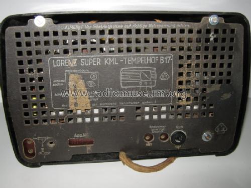 Tempelhof II B17; Lorenz; Berlin, (ID = 631433) Radio