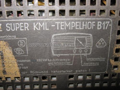 Tempelhof II B17; Lorenz; Berlin, (ID = 631434) Radio