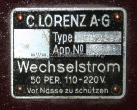 Völkerbund 2 NETV429W; Lorenz; Berlin, (ID = 334905) Radio