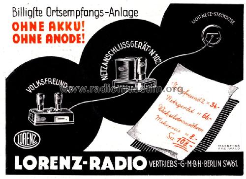 Volksfreund 2 ERWV228-N; Lorenz; Berlin, (ID = 1514379) Radio
