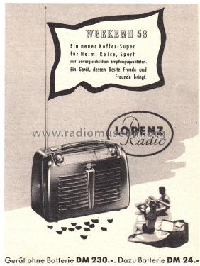 Weekend 53; Lorenz; Berlin, (ID = 2539733) Radio