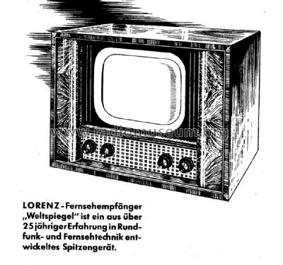Weltspiegel 52T; Lorenz; Berlin, (ID = 2719299) Television