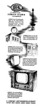 Weltspiegel 52T; Lorenz; Berlin, (ID = 2719300) Television