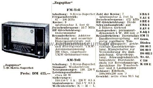 Zugspitze ; Lorenz; Berlin, (ID = 2798317) Radio