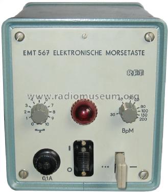 Elektronische Morsetaste EMT567; Lorenz i.V. Leipzig (ID = 562881) Morse+TTY