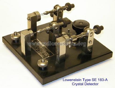 Crystal Detector SE-183-A; Lowenstein Radio (ID = 1341876) Radio part