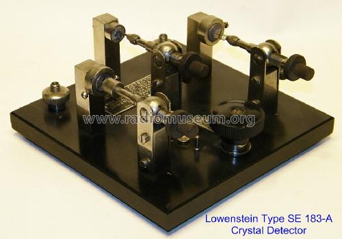 Crystal Detector SE-183-A; Lowenstein Radio (ID = 1341883) Radio part