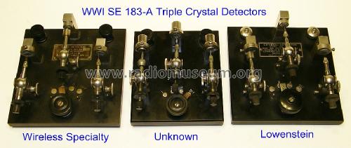 Crystal Detector SE-183-A; Lowenstein Radio (ID = 1341888) Radio part