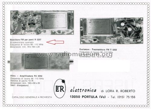 Ricevitore FM per Ponti R 5257; LrR Elettronica di (ID = 2750484) Amateur-R