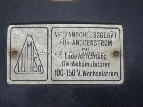 Netzanschluss-Gerät N 27; Lumiso, Ludwig (ID = 2091399) Power-S
