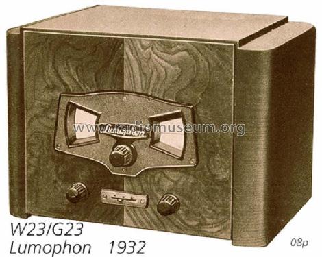 23G ; Lumophon, Bruckner & (ID = 447) Radio