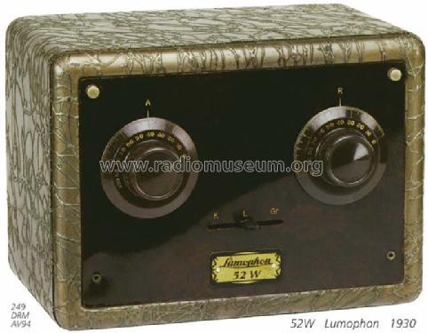 52W ; Lumophon, Bruckner & (ID = 443) Radio