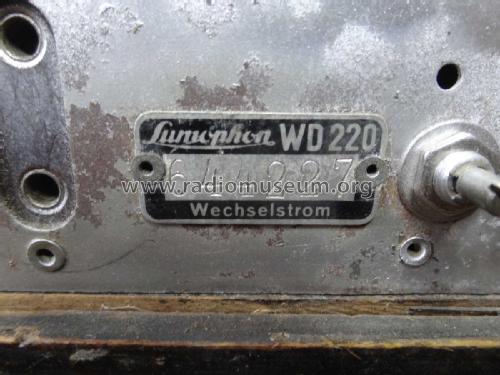 Burggraf W WD220; Lumophon, Bruckner & (ID = 2473018) Radio