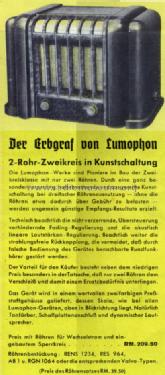 Erbgraf W WD225; Lumophon, Bruckner & (ID = 990175) Radio