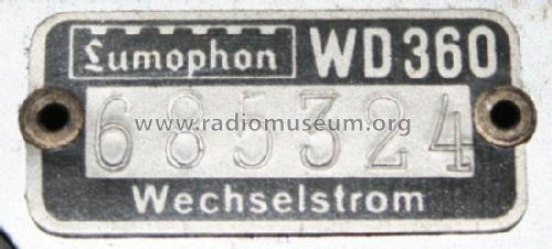 Reichsgraf WD360; Lumophon, Bruckner & (ID = 1004879) Radio