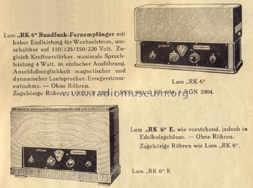 Roland RK6; Lumophon, Bruckner & (ID = 1510461) Radio