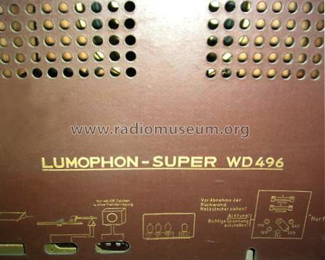 Super WD496; Lumophon, Bruckner & (ID = 1977610) Radio