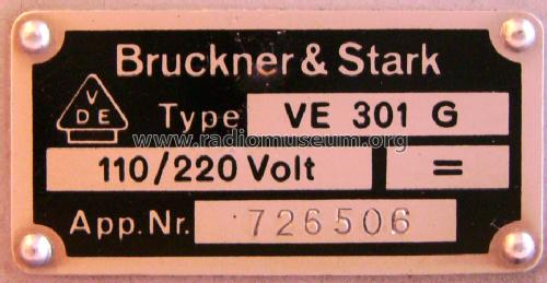 VE301G; Lumophon, Bruckner & (ID = 1345142) Radio