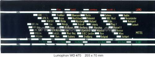 WD470; Lumophon, Bruckner & (ID = 650950) Radio
