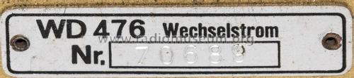 WD476; Lumophon, Bruckner & (ID = 2930307) Radio
