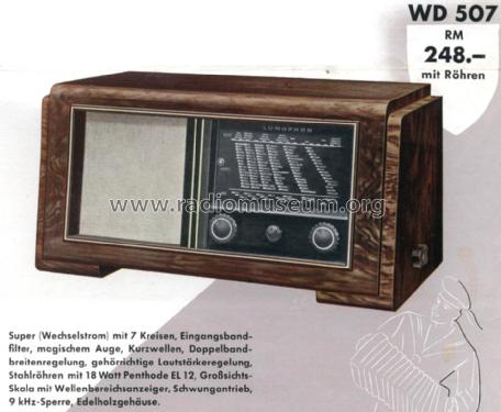 WD507; Lumophon, Bruckner & (ID = 991245) Radio