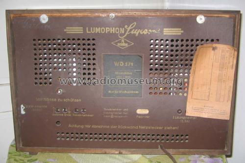 WD571; Lumophon, Bruckner & (ID = 90046) Radio