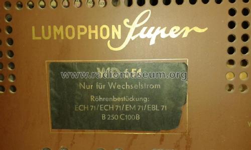 WD651; Lumophon, Bruckner & (ID = 2438337) Radio