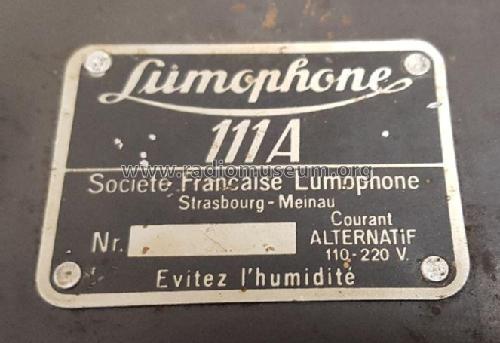 111A; Lumophone France; (ID = 2668318) Radio