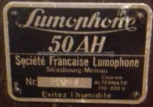 50AH; Lumophone France; (ID = 2132801) Radio