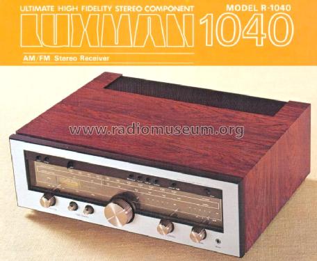Stereo Receiver R-1040; Luxman, Lux Corp.; (ID = 687330) Radio