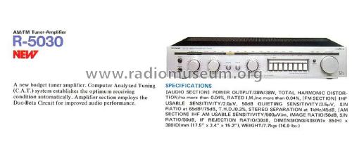 AM/FM Stereo Tuner-Amplifier R-5030; Luxman, Lux Corp.; (ID = 2084283) Radio