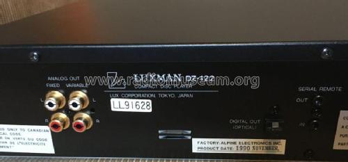 Compact Disc Player DZ-122; Luxman, Lux Corp.; (ID = 2599463) Ton-Bild