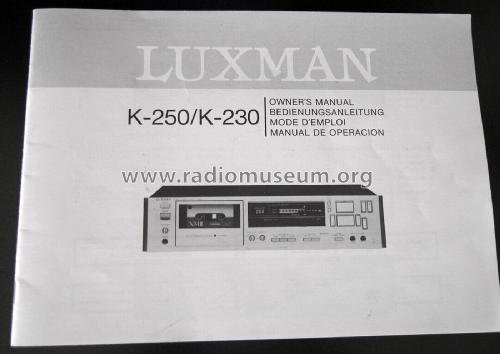 K-230; Luxman, Lux Corp.; (ID = 2867020) R-Player