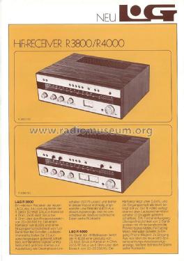 L&G Solid State Stereo Receiver R-4000; Luxman, Lux Corp.; (ID = 1739594) Radio