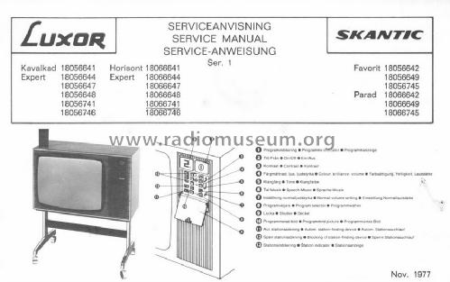 Kavalkad Expert 5664; Luxor Radio AB; (ID = 1533622) Televisore