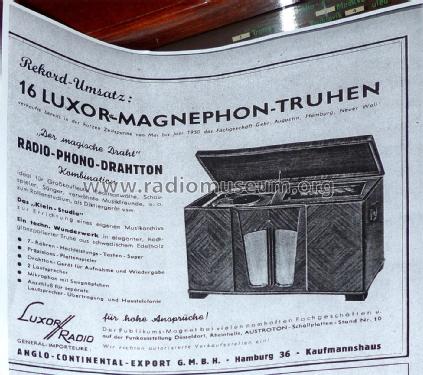 Magnetophon-Truhe ; Luxor Radio AB; (ID = 2174646) Radio