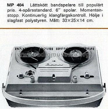 MP-404; Luxor Radio AB; (ID = 2456234) Sonido-V