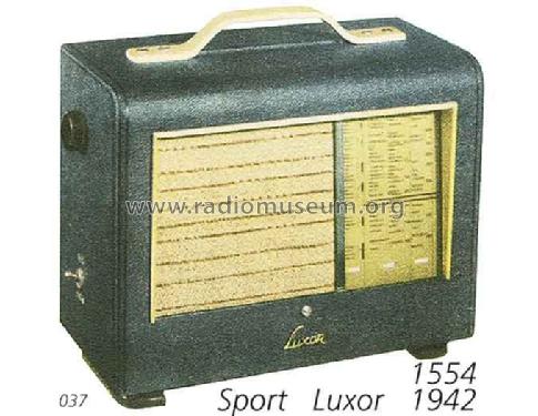Sport 1554U; Luxor Radio AB; (ID = 1925) Radio